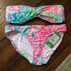 Lilly Pulitzer lets chacha swimsuit Sz small